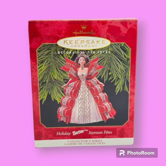 Vintage 1997 Hallmark Keepsake Holiday Barbie Ornament - Picture 1 of 5